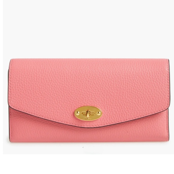 Mulberry Handbags - Mulberry Darley Classic Leather Wallet Geranium Pink